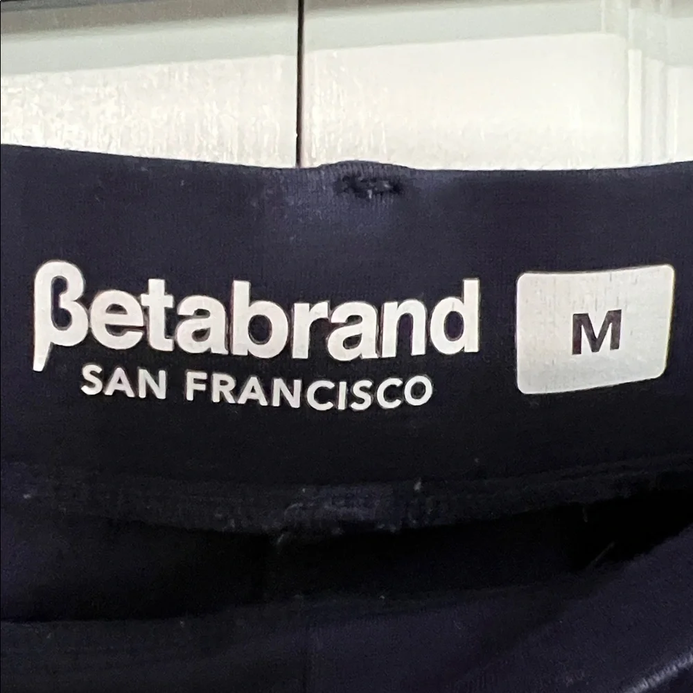Betabrand Classic Dress Pant Yoga Pant | Straight (Navy)